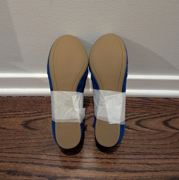 J Crew Factory Anya Suede Ballet Flats in Dark Cove Blue 8.5 8H - Picture 3 of 4